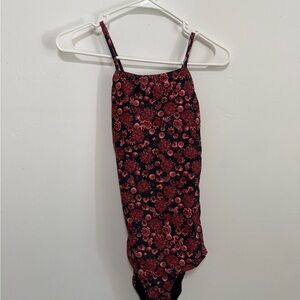 Albion Red and Black Bodysuit One Piece